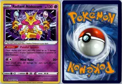 Pokemon Card - Radiant Alakazam Silver Tempest 059/195 2022 Radiant Rare NM - Image 3