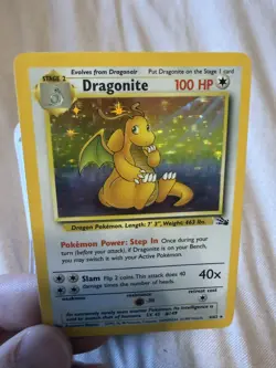 Dragonite Holo 4/62 Fossil Set - Rare Vintage 1999 WOTC Pokemon Card - NM/LP - Image 4