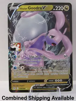 Hisuian Goodra V 135/196 Prize Pack Series Cards NM Full Art English 14445 - Image 1