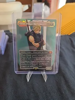 Cloud, Midgar Mercenary (Borderless) Final Fantasy Foil *Perfect Condition! - Image 1