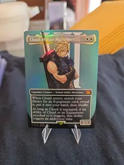 Cloud, Midgar Mercenary (Borderless) Final Fantasy Foil *Perfect Condition! - Image 2