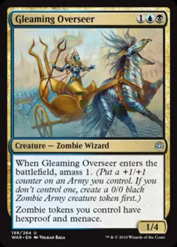 Gleaming Overseer -Foil Near Mint MTG War of the Spark - Image 1