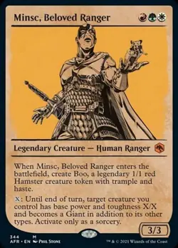 Minsc, Beloved Ranger (Showcase) -Foil Light Play MTG - Image 1
