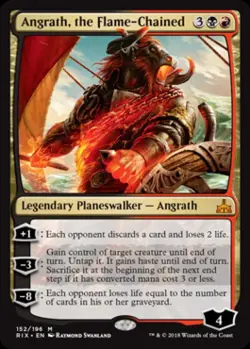 Angrath, the Flame-Chained -Foil Near Mint MTG Rivals of Ixalan - Image 1