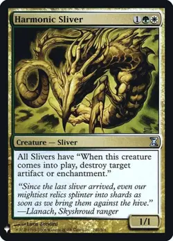 Harmonic Sliver -Foil Near Mint MTG Mystery Booster Retail Edition Foils - Image 1