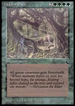 Hidden Path - Light Play MTG The Dark - Image 1