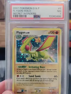 2007 Pokemon Flygon Holo 5/132 Secret Wonders PSA 7 CGC BGS SWIRL - Image 4