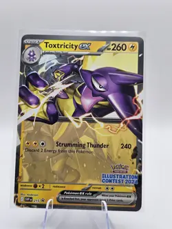 Toxtricity ex SVP 215 Promo - Pokemon Illustration Contest 2024 Stamp - NM - Image 1