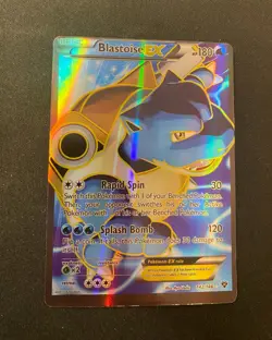 Pokemon TCG Blastoise-EX XY 142/146 Holo Full Art Ultra Rare - Image 1