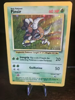 The Pokemon Company Pokemon TCG Pinsir Jungle 9/64 Holo Rare Unlimited HP 60 - Image 1