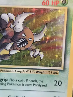 The Pokemon Company Pokemon TCG Pinsir Jungle 9/64 Holo Rare Unlimited HP 60 - Image 2
