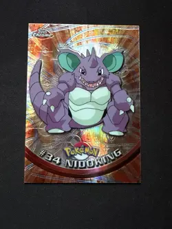 2000 Pokemon Topps Chrome Nidoking Spectra #34 - Image 1