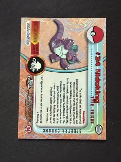 2000 Pokemon Topps Chrome Nidoking Spectra #34 - Image 2