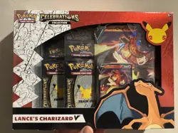 Pokemon TCG Celebrations Collection Lance's Charizard V Box 820650101625 - Image 1