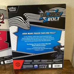 2 Pokemon TCG SV10.5 Black Bolt & White Flare Binder Collection Box Sealed New - Image 3