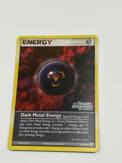 Pokemon TCG Dark Metal Energy 94/109 EX Team Rocket Returns Reverse Holo - Image 1