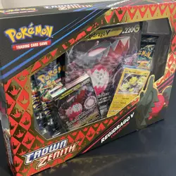 Pokemon TCG Crown Zenith Regidrago v Collection Box, New Sealed 2023 820650851834 - Image 1