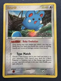 Azurill 20/113 Pokemon 2005 EX Delta Species Reverse Holo Stamped LP - Image 1