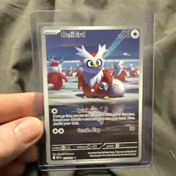 NM Delibird Illustration Rare 152/132 Mega Evolution Pokemon - Image 1