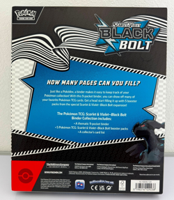 Pokemon TCG Scarlet & Violet Black Bolt Binder Collection Box. New - Image 3