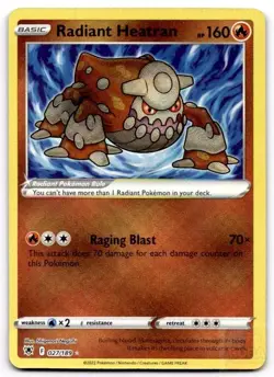 Radiant Heatran 027/189 Radiant Rare Astral Radiance Pokemon Holo Near Mint - Image 1