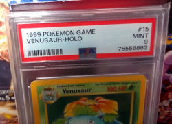 1999 Pokemon Base Set Venusaur Holo #15 PSA 9 Mint - Image 2