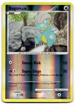 Bagon 52/99 Common Arceus Pokemon Reverse Holo Lightly Played - Image 1