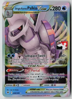 Pokemon TCG Prize Pack Series Cards #040/189 Origin Forme Palkia VSTAR - Image 1