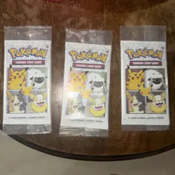 Pokemon TCG GENERAL MILLS 25th Anniversary 3 Card Packs Promo Lot of 3 Sealed - Image 1