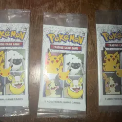 Pokemon TCG GENERAL MILLS 25th Anniversary 3 Card Packs Promo Lot of 3 Sealed - Image 4