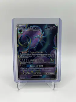 Pokemon Lunala GX (Full Art) 141/149 Ultra Rare SM Base Set Card Holo - Image 1