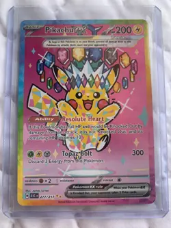 Pikachu ex 277/217 SIR Ascended Heroes 2026 Pokemon Card NM Raw Ultra Rare - Image 1