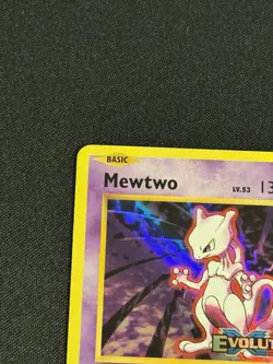 Pokemon Card Mewtwo Evolutions STAMPED Prerelease 51/108 Holo Bleed Error - NM- - Image 2