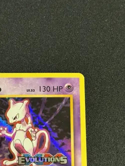 Pokemon Card Mewtwo Evolutions STAMPED Prerelease 51/108 Holo Bleed Error - NM- - Image 3