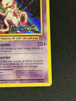 Pokemon Card Mewtwo Evolutions STAMPED Prerelease 51/108 Holo Bleed Error - NM- - Image 4