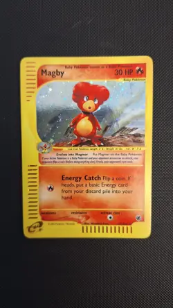 Magby 17/165 Pokemon Expedition Holo Rare Card - Image 1