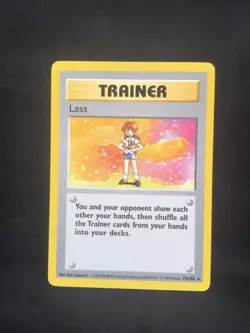Pokemon Cards: Base Set Shadowless Rare: Lass 75/102 - Image 1