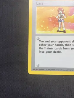 Pokemon Cards: Base Set Shadowless Rare: Lass 75/102 - Image 5