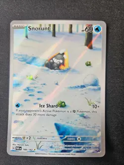 Pokemon TCG Snorunt 188/182 Illustration Rare Sv04: Paradox Rift Holo Card - Image 1