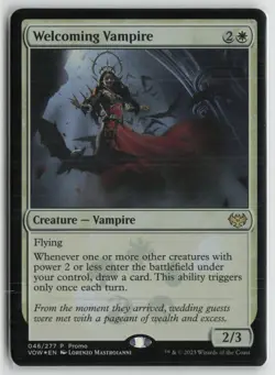 Welcoming Vampire Lightly Played Foil 46 Promo MTG - Image 1