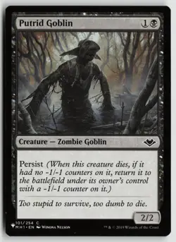 Putrid Goblin Lightly Played 101/254 The List Reprints MTG - Image 1