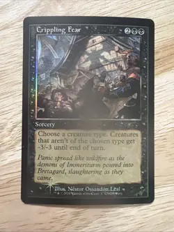 Crippling Fear - Retro Frame - Commander Party Promo - Magic the Gathering MTG - Image 1
