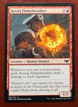 1x NM Kessig Flamebreather - 164/277 C VOW MTG Magic Never Played x1 - Image 1