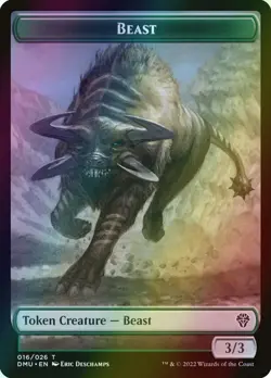 MTG Soldier // Beast Foil ** Dominaria United Tokens ** English - Image 2