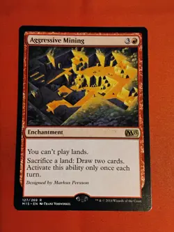 Aggressive Mining - Magic 2015 (M15) 127/269 MTG Magic The Gathering Unplayed M+ - Image 1