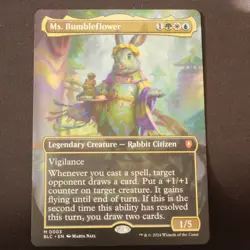 Ms Bumbleflower Borderless MTG Bloomburrow Comander Mythic 3 NM - Image 1