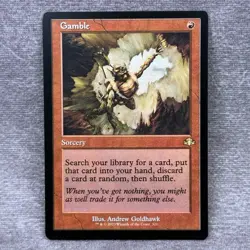 MTG Gamble Retro Frame Dominaria Remastered DMR #321 Non-Foil NM - Image 1