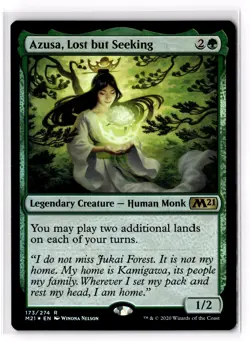 Azusa, Lost but Seeking 173 Core Set 2021 Foil NM - Image 1