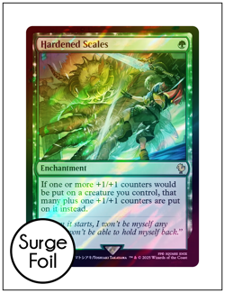 Hardened Scales, Surge Foil, Final Fantasy Commander, Magic MTG NM - Image 1