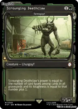Scrounging Deathclaw - Tarmogoyf (Showcase) EN [PIP - 349] - NM TCG MTG - Image 1